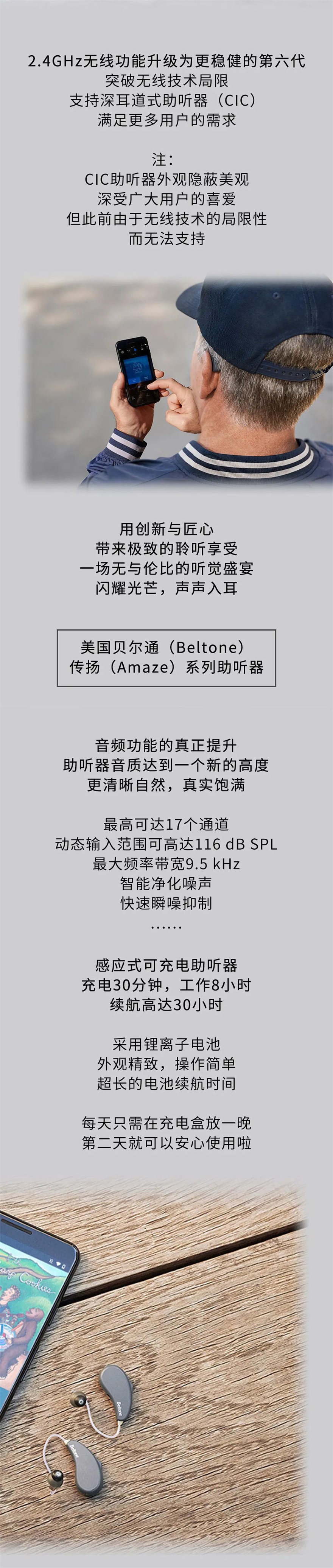 貝爾通助聽器 傳揚系列AMZ9ITE-DW 【適合中青年的高端耳內式助聽器】